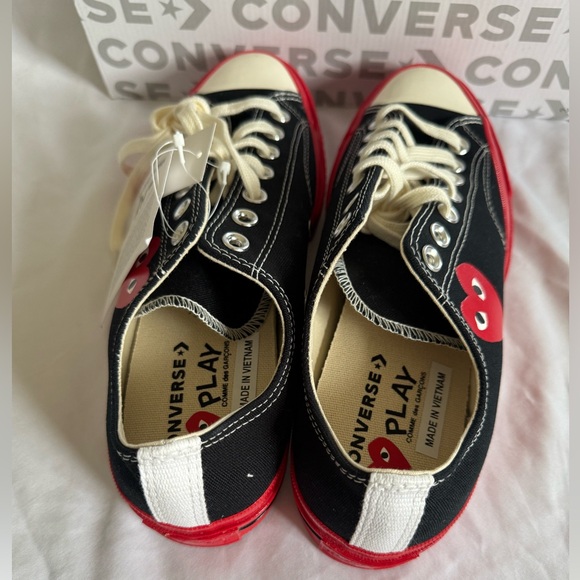 NWT Converse Commes Des Garçon low tops US9 - Picture 6 of 7